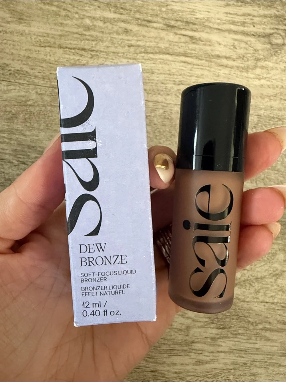 Saie Dew Bronze Liquid Bronzer - Warm Brown Shade